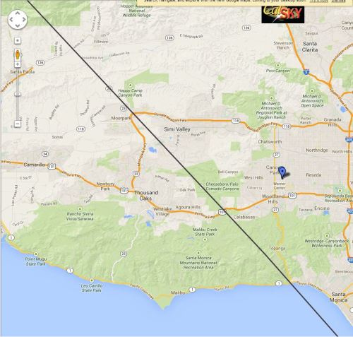 Detailed Map Of ISS Pass During Lunar Eclipse