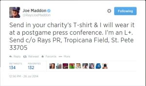 2014-07-26 Joe Maddon Tweet
