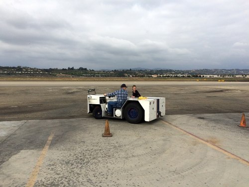 Paul Learning To Drive Lowboy Tug