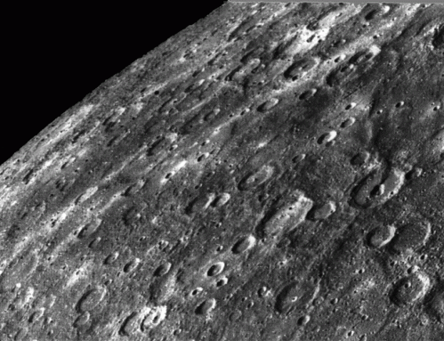 Mariner 10 image of Mercury - JPL