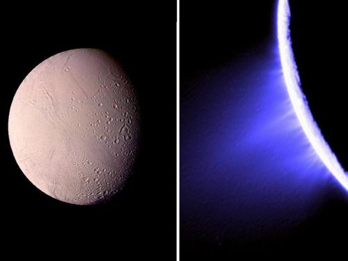 Voyager - Enceladus & Cassini Enceladus jets